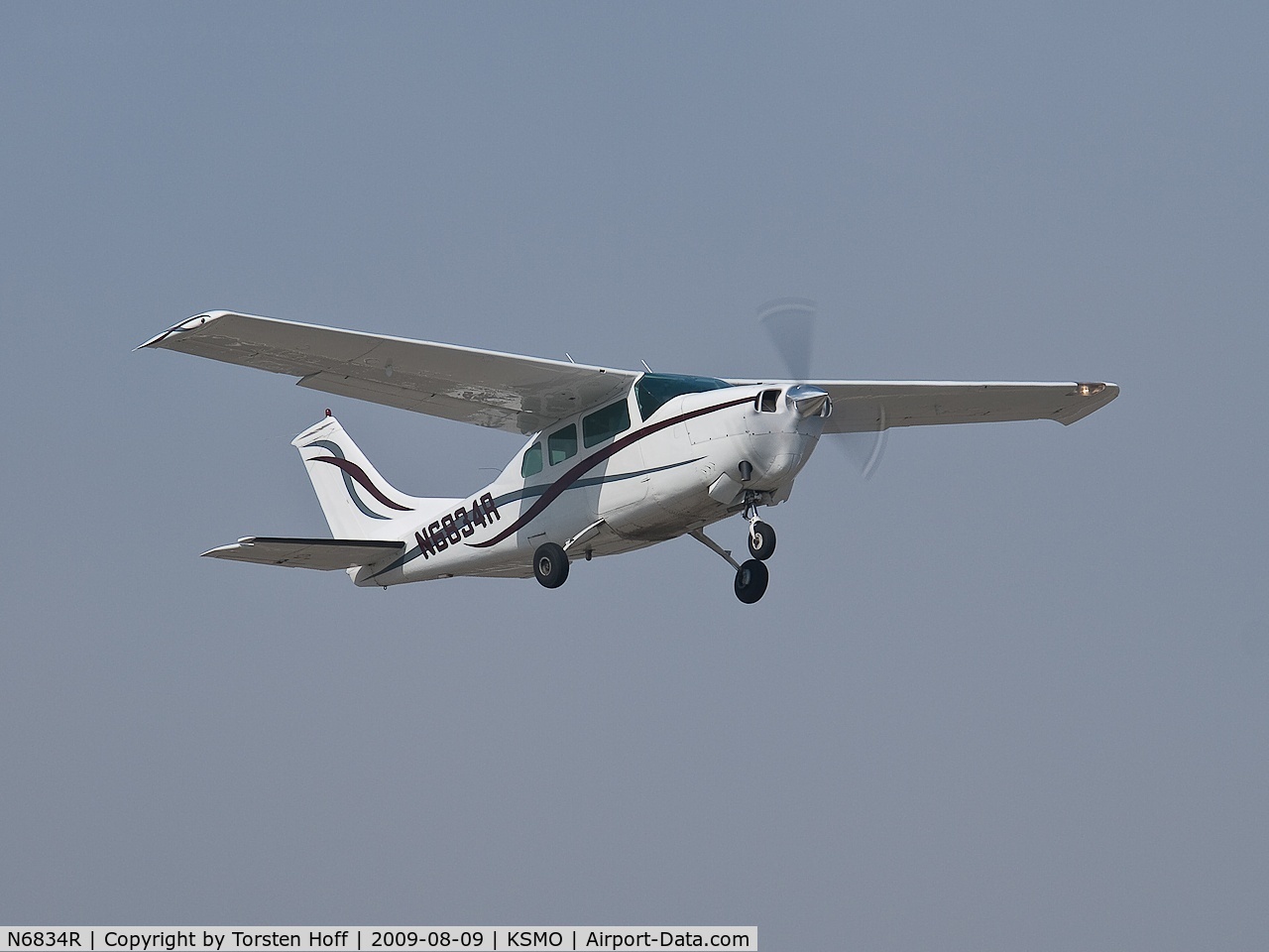 N6834R, 1966 Cessna T210G Turbo Centurion C/N T210-0234, N6834R departing from RWY 03