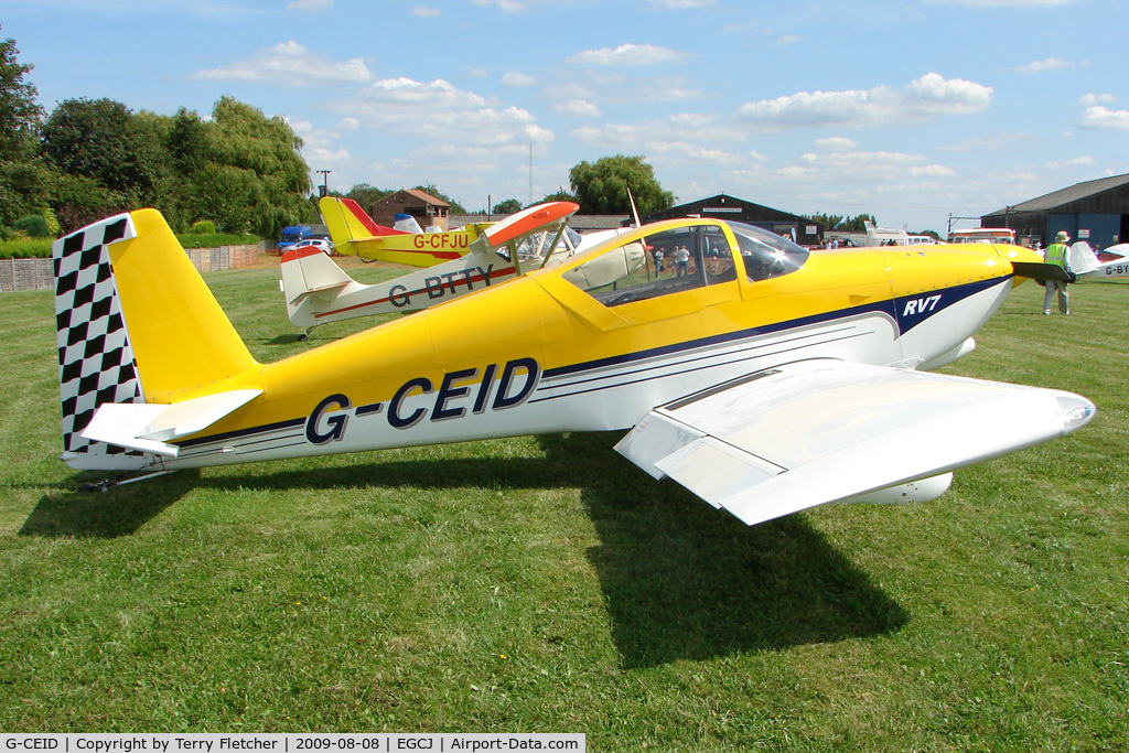 G-CEID, 2007 Vans RV-7 C/N PFA 323-14403, Vans RV-7 - Visitor to Sherburn for the 2009 LAA Great Northern Rally