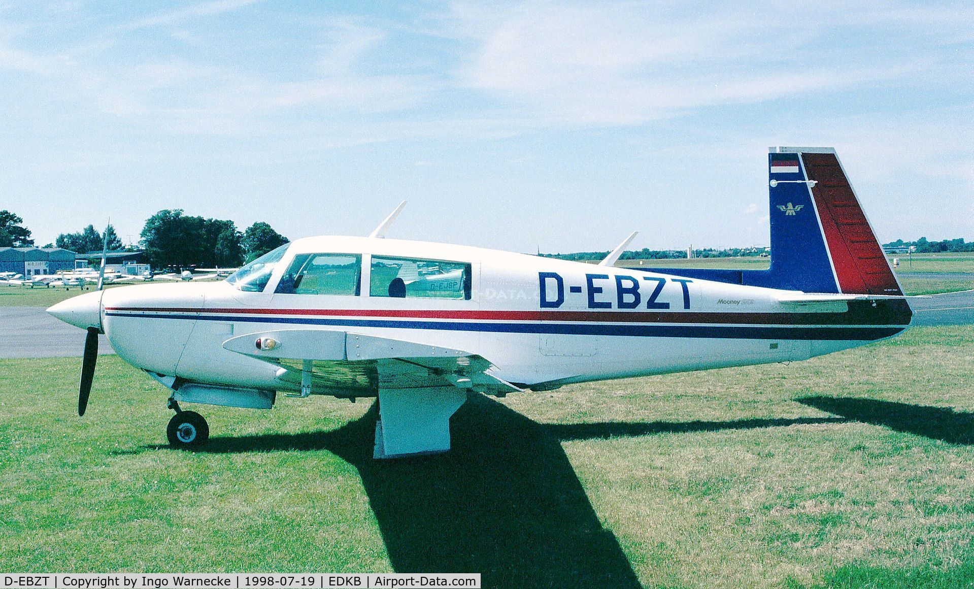 D-EBZT, 1979 Mooney M20J 201 C/N 24-0825, Mooney M20J Model 201 at Bonn-Hangelar airfield