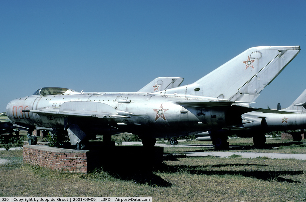 030, Mikoyan-Gurevich MiG-19S C/N Not found 030, preserved in the Bulgarian AF museum