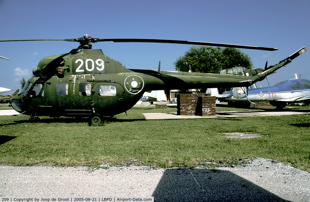 209, 1968 Mil (PZL-Swidnik) Mi-2 C/N 544205065, A recent arrival to the museum is this Mi-2.