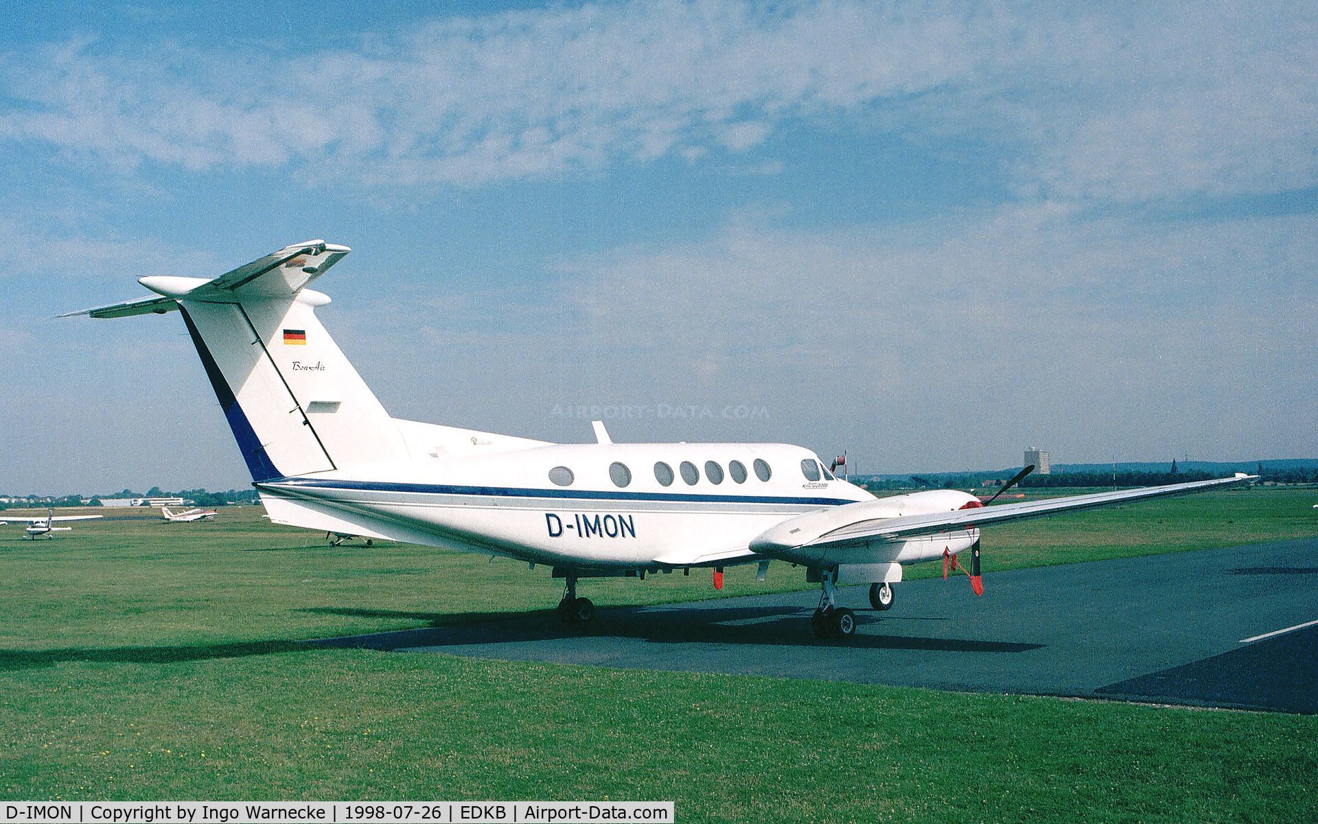 D-IMON, 1977 Beech 200 Super King Air C/N BB-276, Beechcraft 200 Super King Air at Bonn-Hangelar airfield