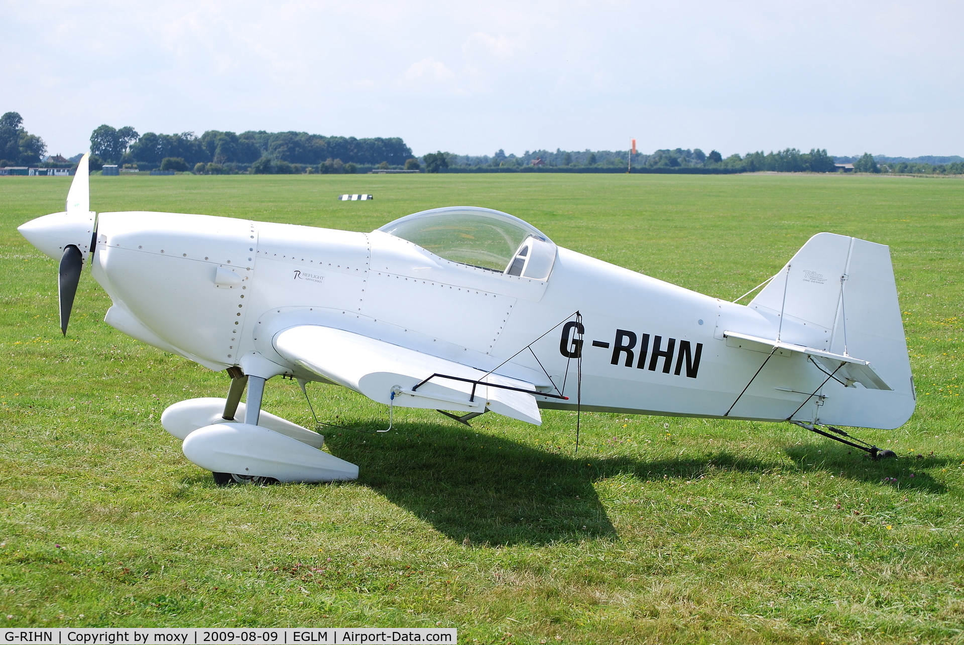 G-RIHN, 2004 Rihn DR-107 One Design C/N PFA 264-14201, DR107 One Design after aerobatic display at White Waltham