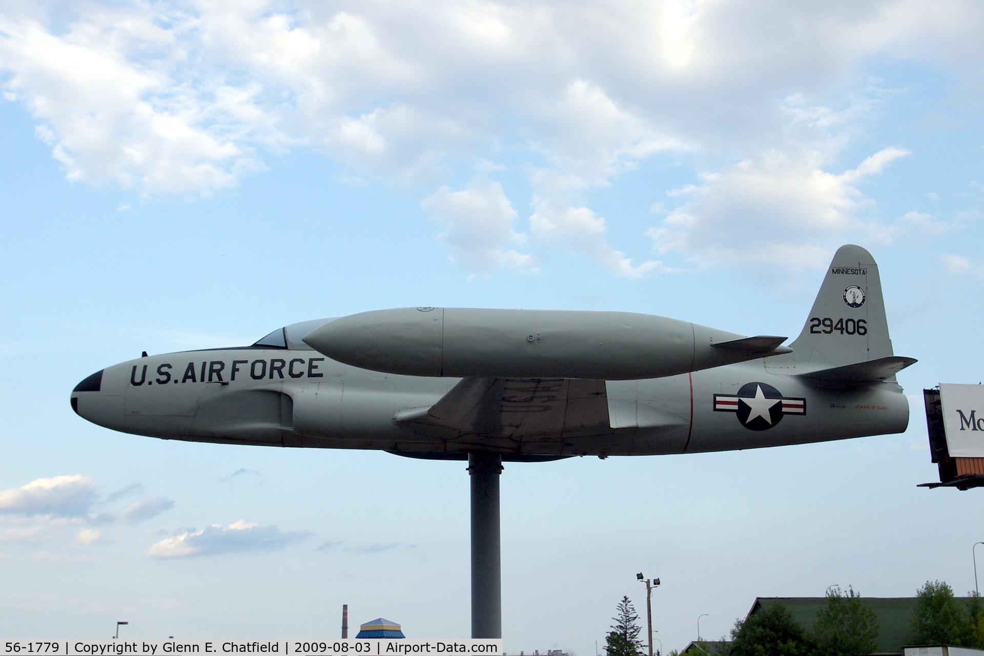56-1779, 1956 Lockheed T-33A Shooting Star C/N 580-1129, At the American Legion Post 71, Duluth, MN