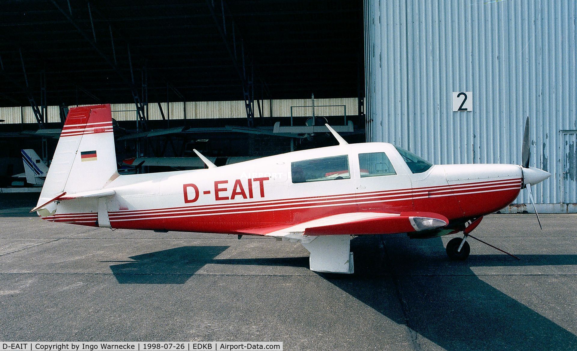 D-EAIT, 1983 Mooney M20K C/N 25-0771, Mooney M20K Model 231 at Bonn-Hangelar airfield