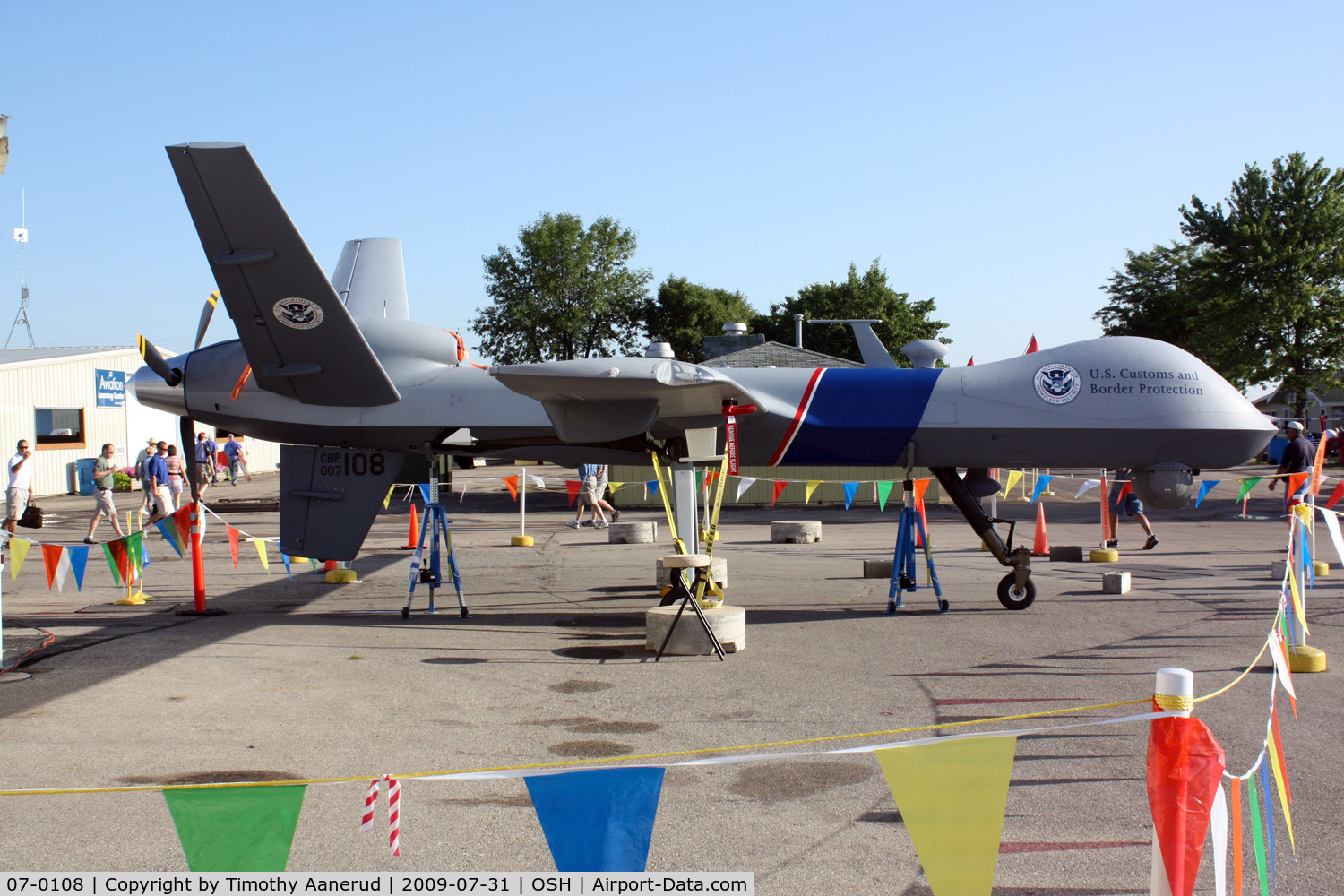 07-0108, General Atomics MQ-9B Reaper C/N Not found 07-0108, MQ-9 Customs and Border Patrol Predator UAV
