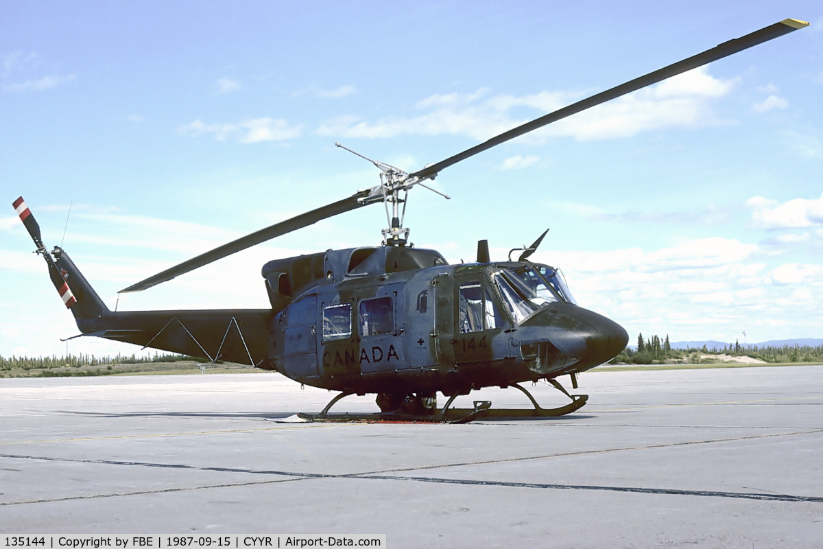 135144, Bell CH-135 Twin Huey C/N 32044, CC-135 135144 c/n 32044 now serves the Brigada de Aviacion del Ejercito Colombiano as EJC-201