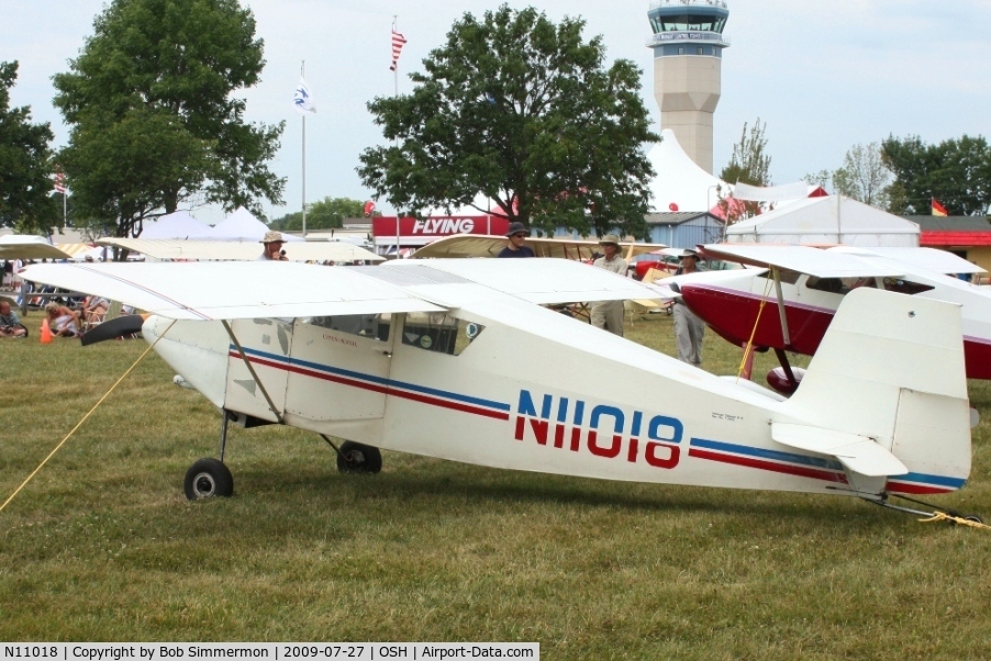 N11018, 1965 Wittman W-8 Tailwind C/N T-5423, Airventure 2009 - Oshkosh, Wisconsin