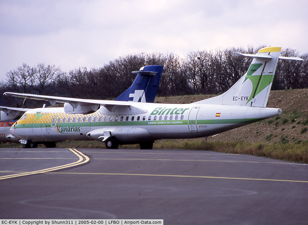 EC-EYK, 1990 ATR 72-202 C/N 183, Parked at Latecoere Aeroservices on return to lessor...