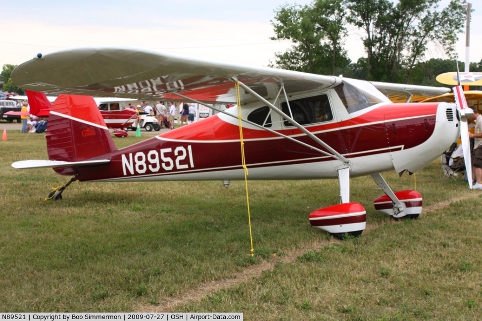 N89521, 1946 Cessna 140 C/N 8557, Airventure 2009 - Oshkosh, Wisconsin