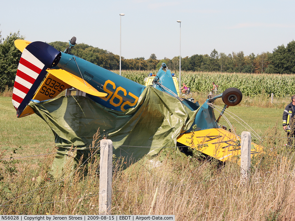 N56028, 1942 Ryan Aeronautical ST3KR C/N 2014, crashed on short final due engine failure