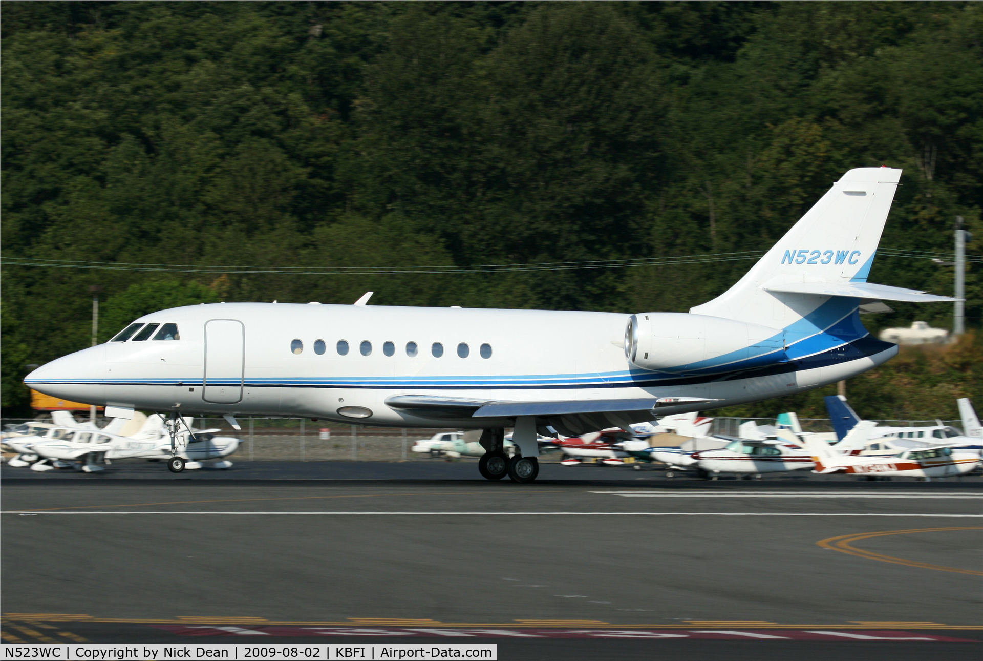 N523WC, 2003 Dassault Falcon 2000 C/N 212, KBFI