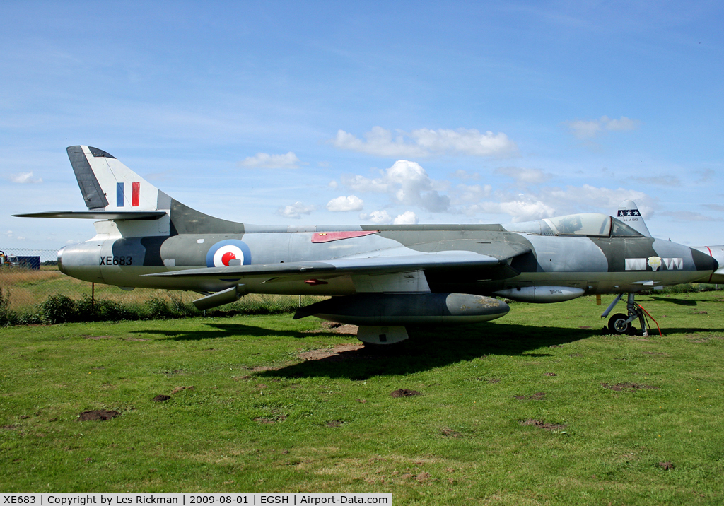 XE683, 1956 Hawker Hunter F.51 C/N 41H/680271, At Norwich Aviation Museum
