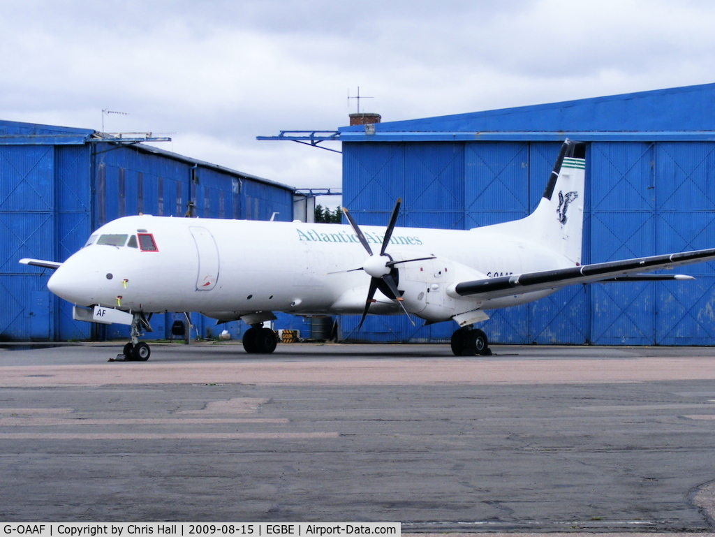 G-OAAF, 1990 British Aerospace ATP C/N 2029, Atlantic Airlines Ltd