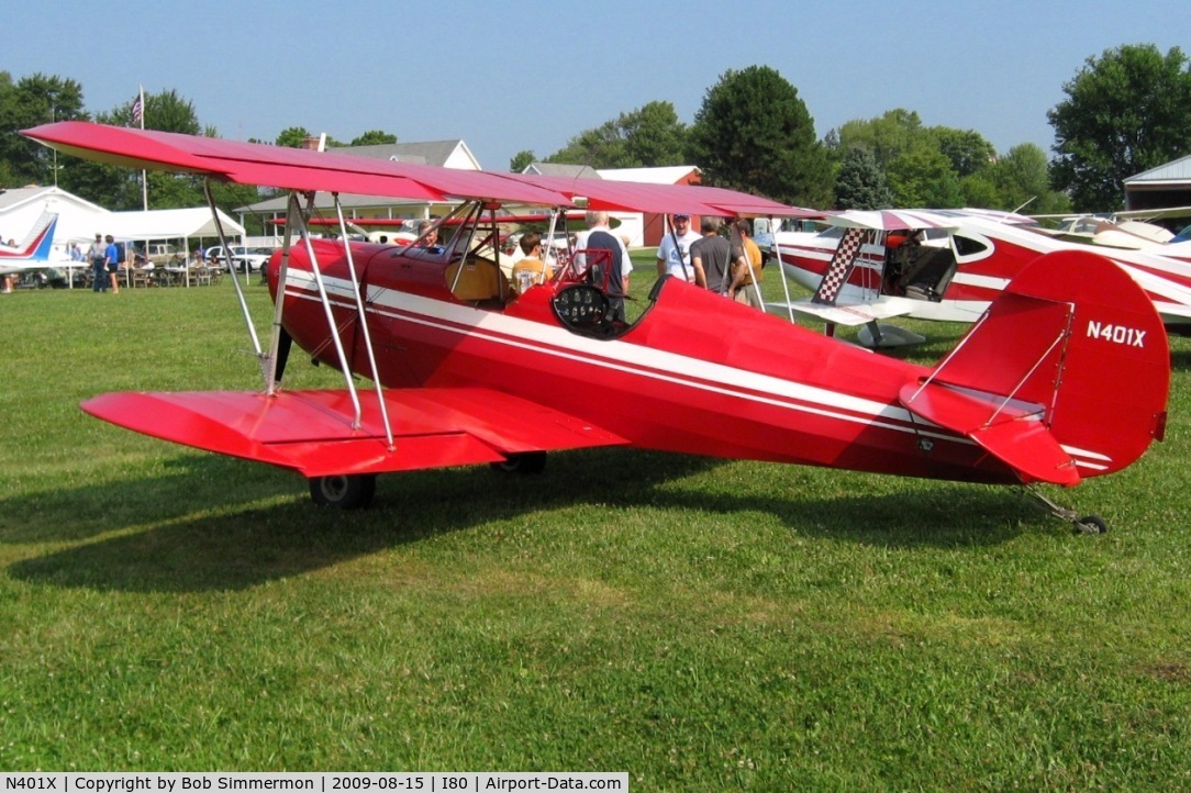 N401X, 2001 Fisher Celebrity C/N AV1066, At the EAA fly-in - Noblesville, Indiana