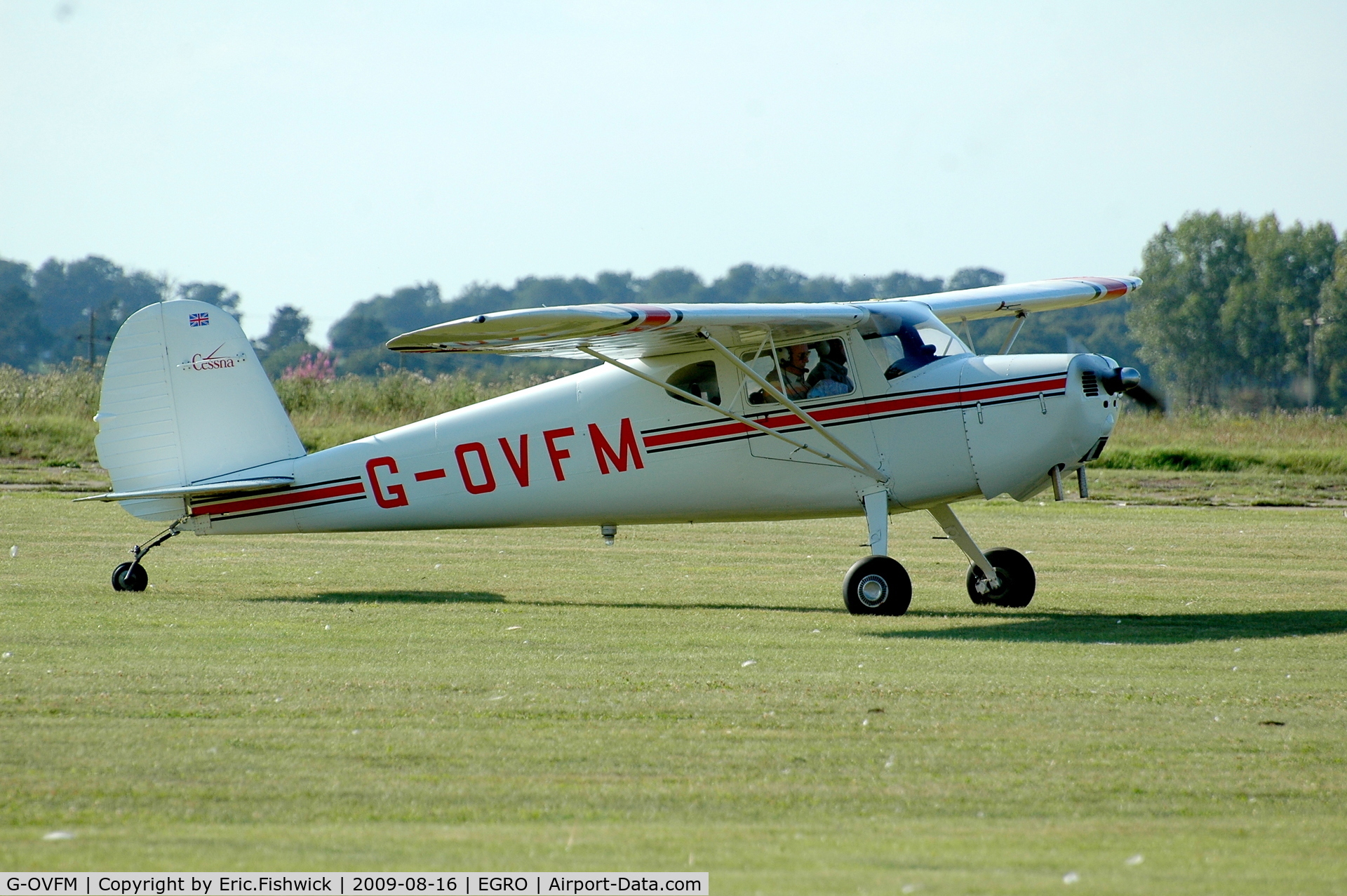 G-OVFM, 1948 Cessna 120 C/N 14720, G-OVFM at Heart Air Display, Rougham Airfield Aug 09