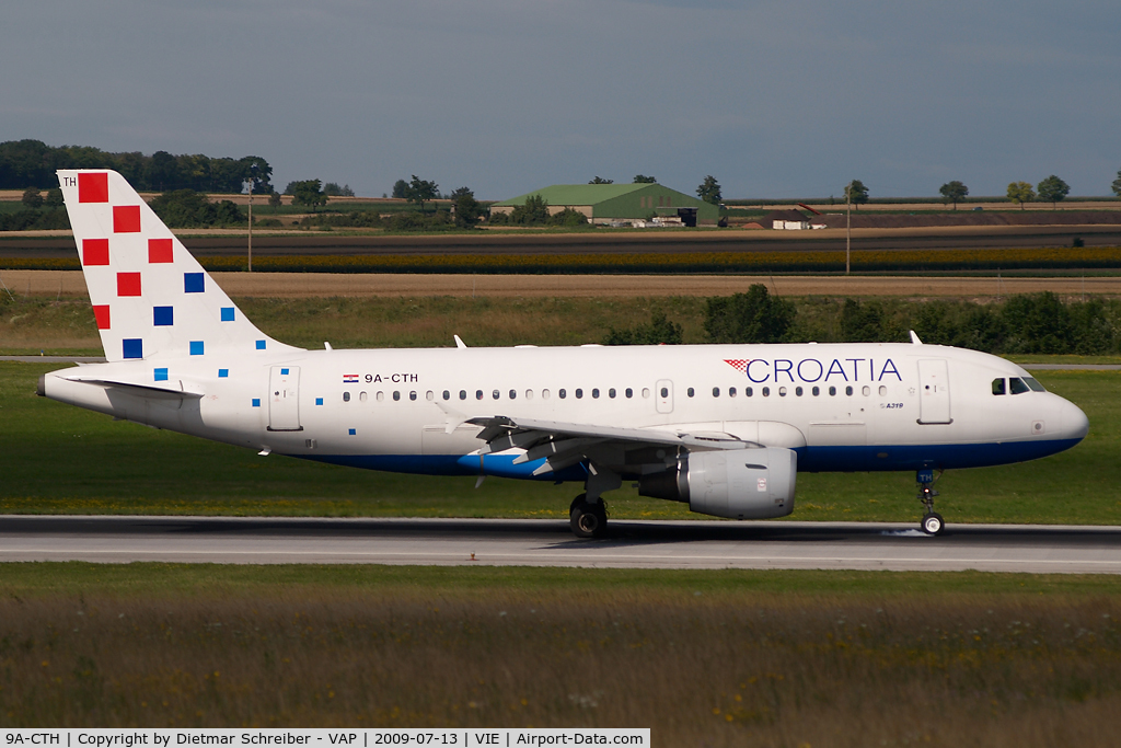 9A-CTH, 1998 Airbus A319-112 C/N 833, Croatia Airlines Airbus 319
