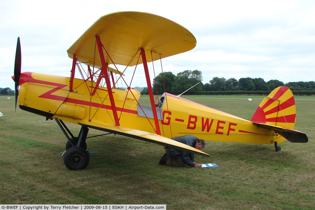 G-BWEF, 1946 Stampe-Vertongen SV-4C C/N 208, 1946 Sn De Constructions Aeronautiques Du Nord STAMPE SV4C(G at Headcorn , Kent , UK