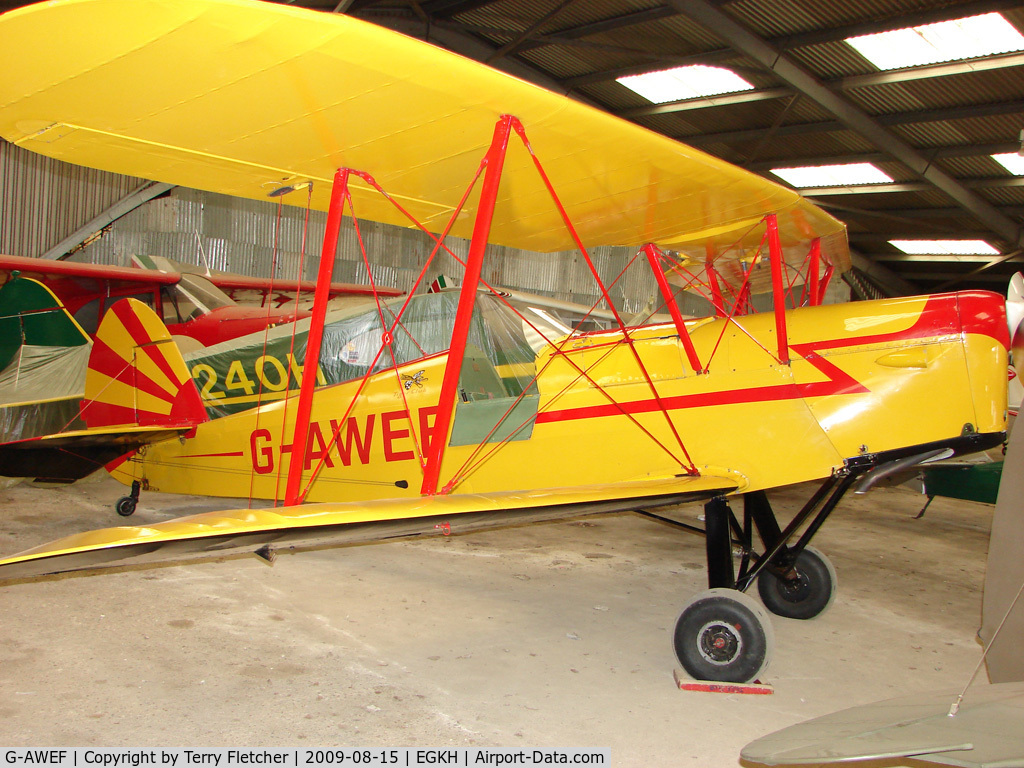 G-AWEF, 1947 Stampe-Vertongen SV-4C(G) C/N 549, 1947 Stampe SV4C at Headcorn , Kent , UK