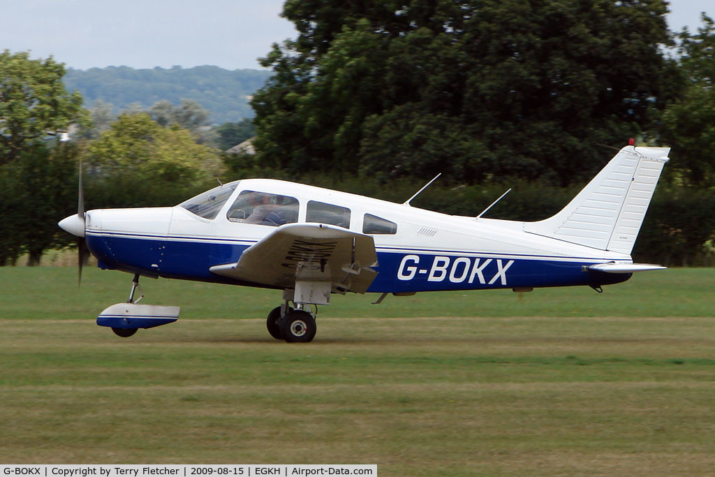 G-BOKX, 1978 Piper PA-28-161 Cherokee Warrior II C/N 28-7816680, Piper PA-28-161 at Headcorn , Kent , UK