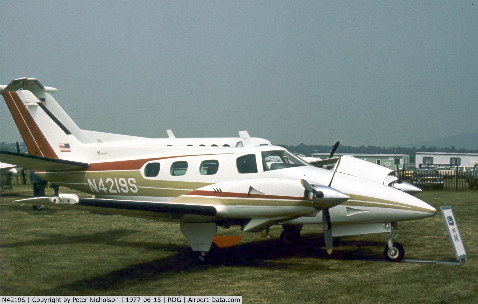 N4219S, 1976 Beech B-60 Duke C/N P-404, This Duke was present at the 1977 Reading Airshow.
