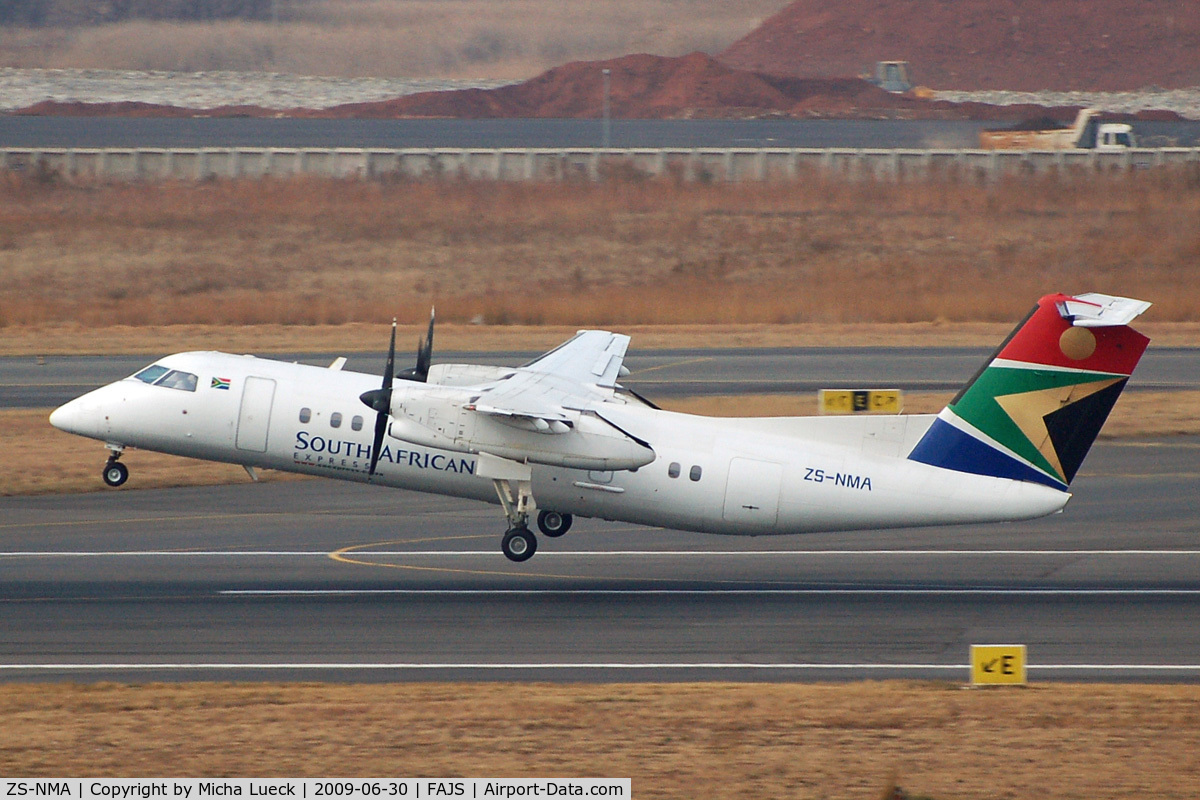 ZS-NMA, 1994 De Havilland Canada DHC-8-311 Dash 8 C/N 358, At Jo'burg