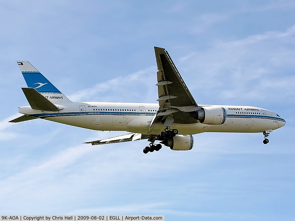 9K-AOA, 1998 Boeing 777-269/ER C/N 28743, Kuwait Airways