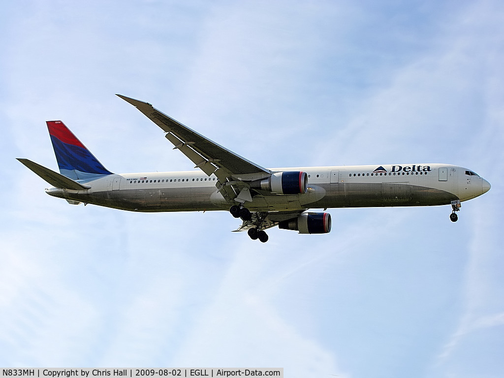 N833MH, 2000 Boeing 767-432/ER C/N 29706, Delta Airlines