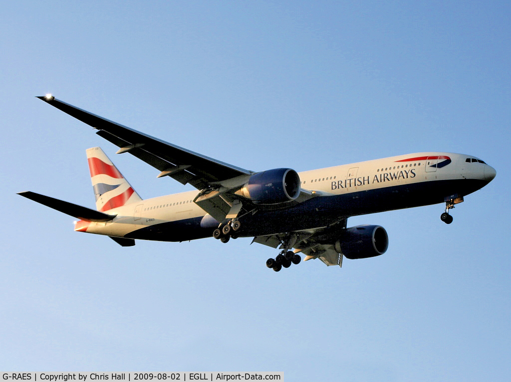 G-RAES, 1997 Boeing 777-236 C/N 27491, British Airways