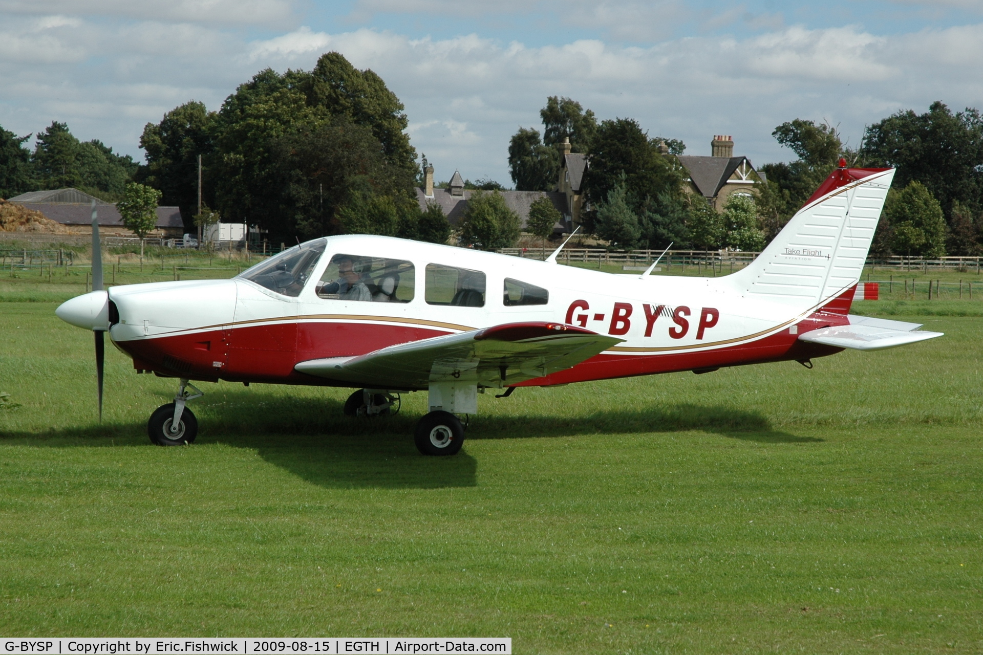 G-BYSP, 1985 Piper PA-28-181 Cherokee Archer II C/N 28-8590047, 1. G-BYSP at Shuttleworth Collection Evening Air Display Aug 09