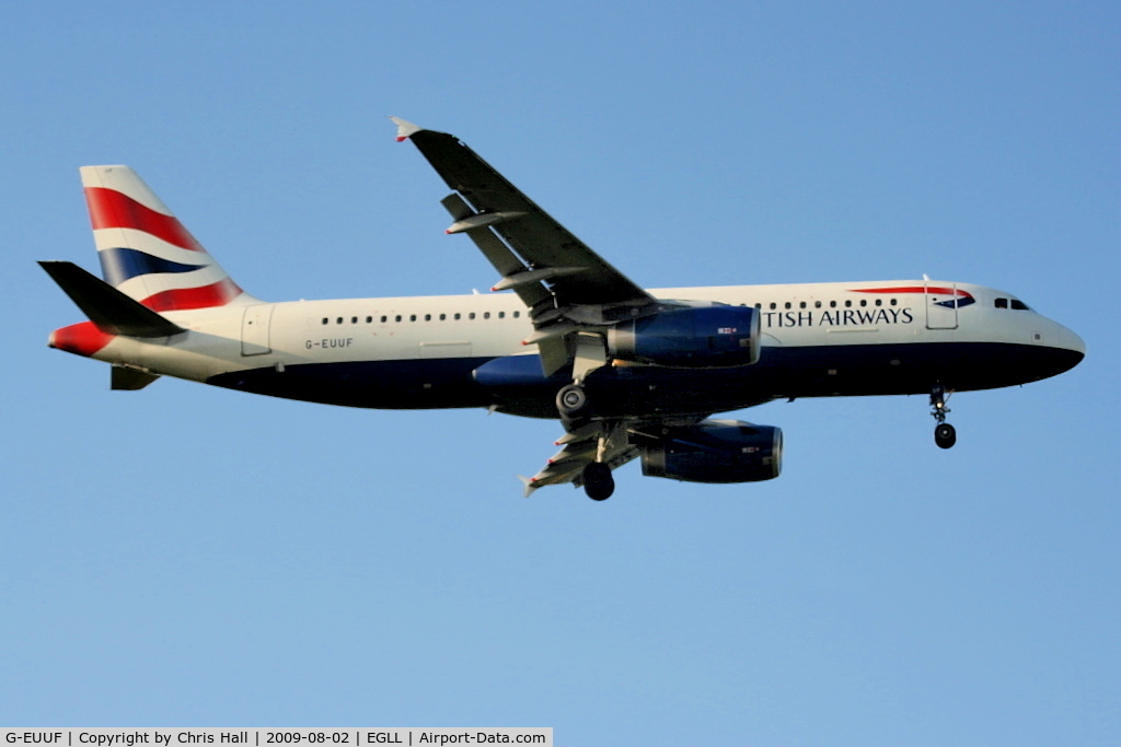 G-EUUF, 2002 Airbus A320-232 C/N 1814, British Airways