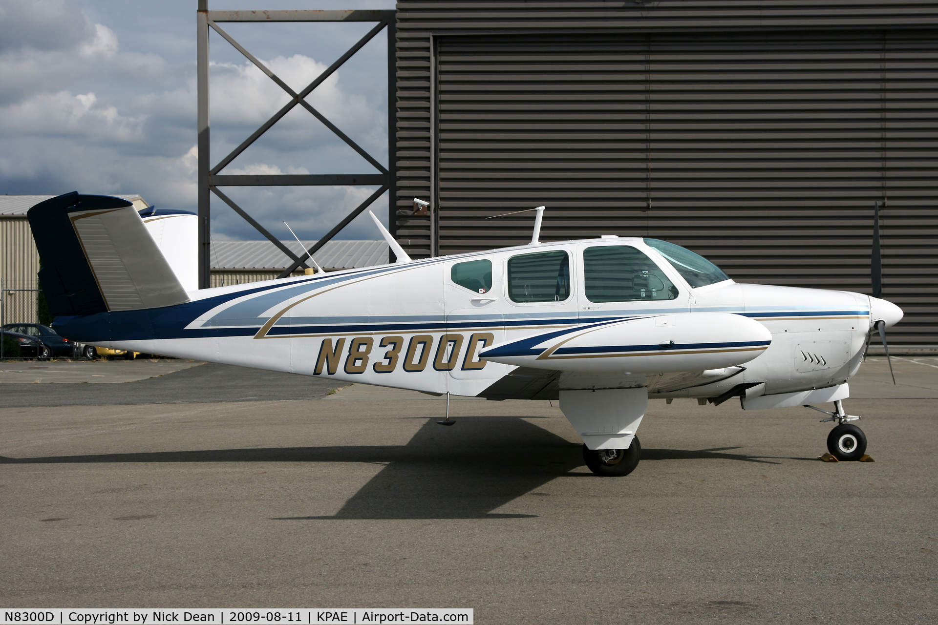 N8300D, 1957 Beech J35 Bonanza C/N D-5394, KPAE