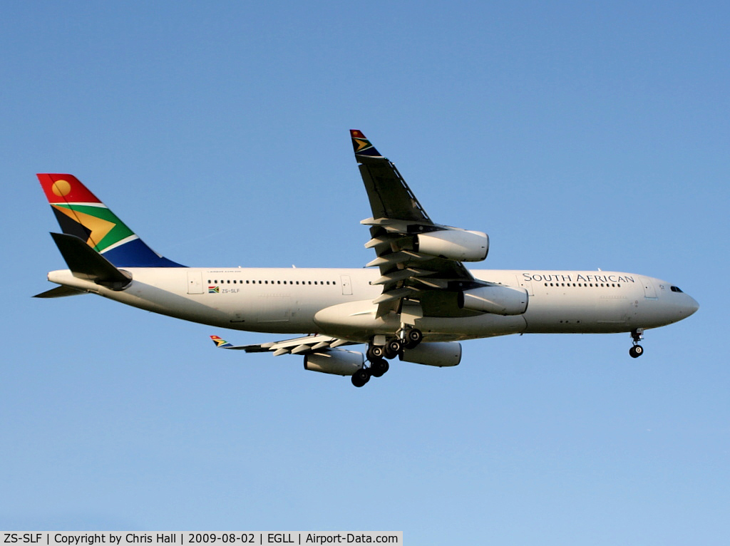 ZS-SLF, 1992 Airbus A340-211 C/N 006, South African Airways
