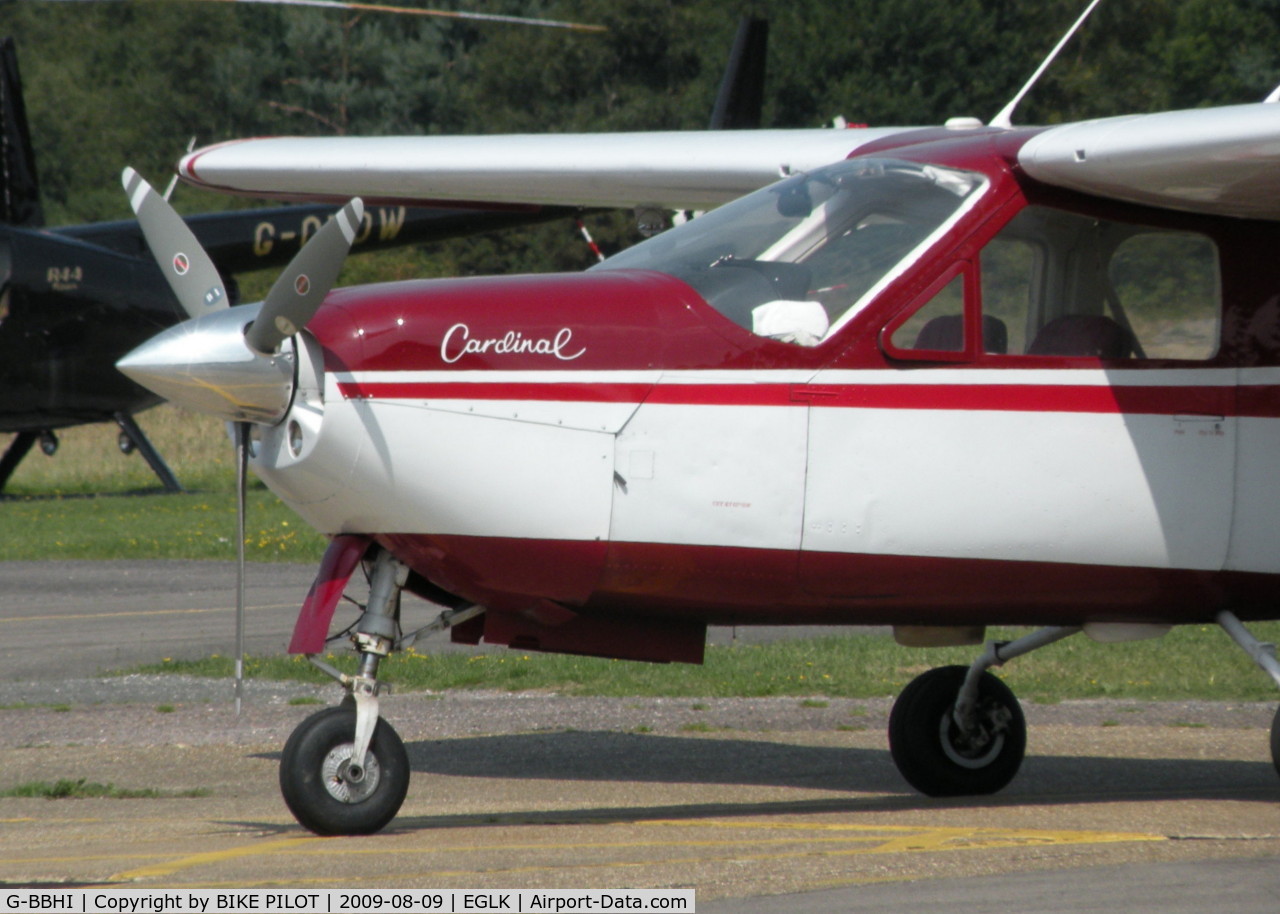 G-BBHI, 1972 Cessna 177RG Cardinal C/N 177RG0225, SMART CARDINAL AT THE PUMPS