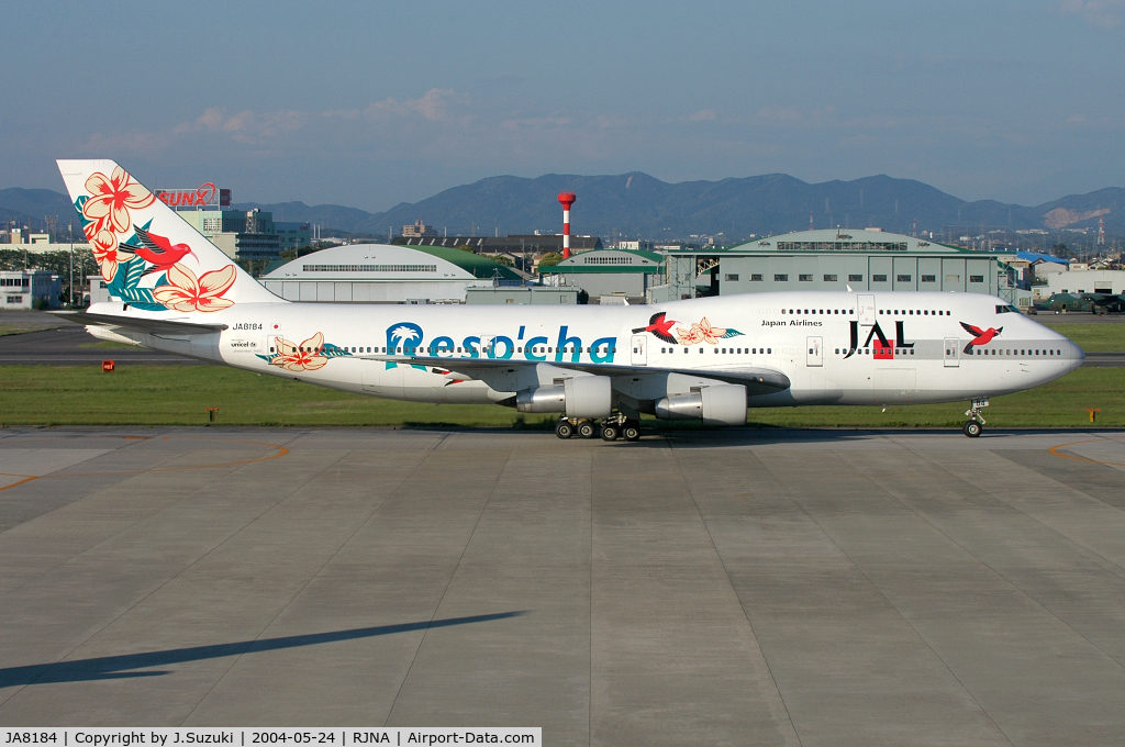 JA8184, Boeing 747-346SR C/N 23968, Resocha c/s