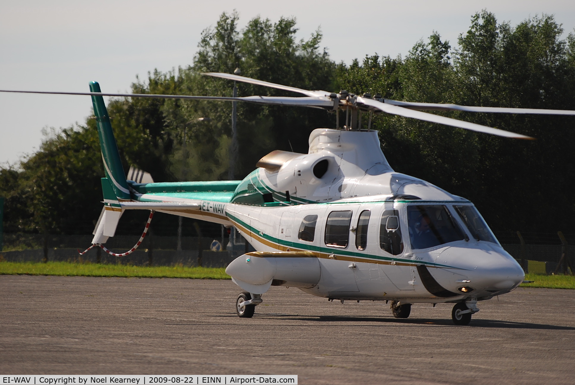 EI-WAV, Bell 430 C/N 49028, About to depart from the Westair Ramp