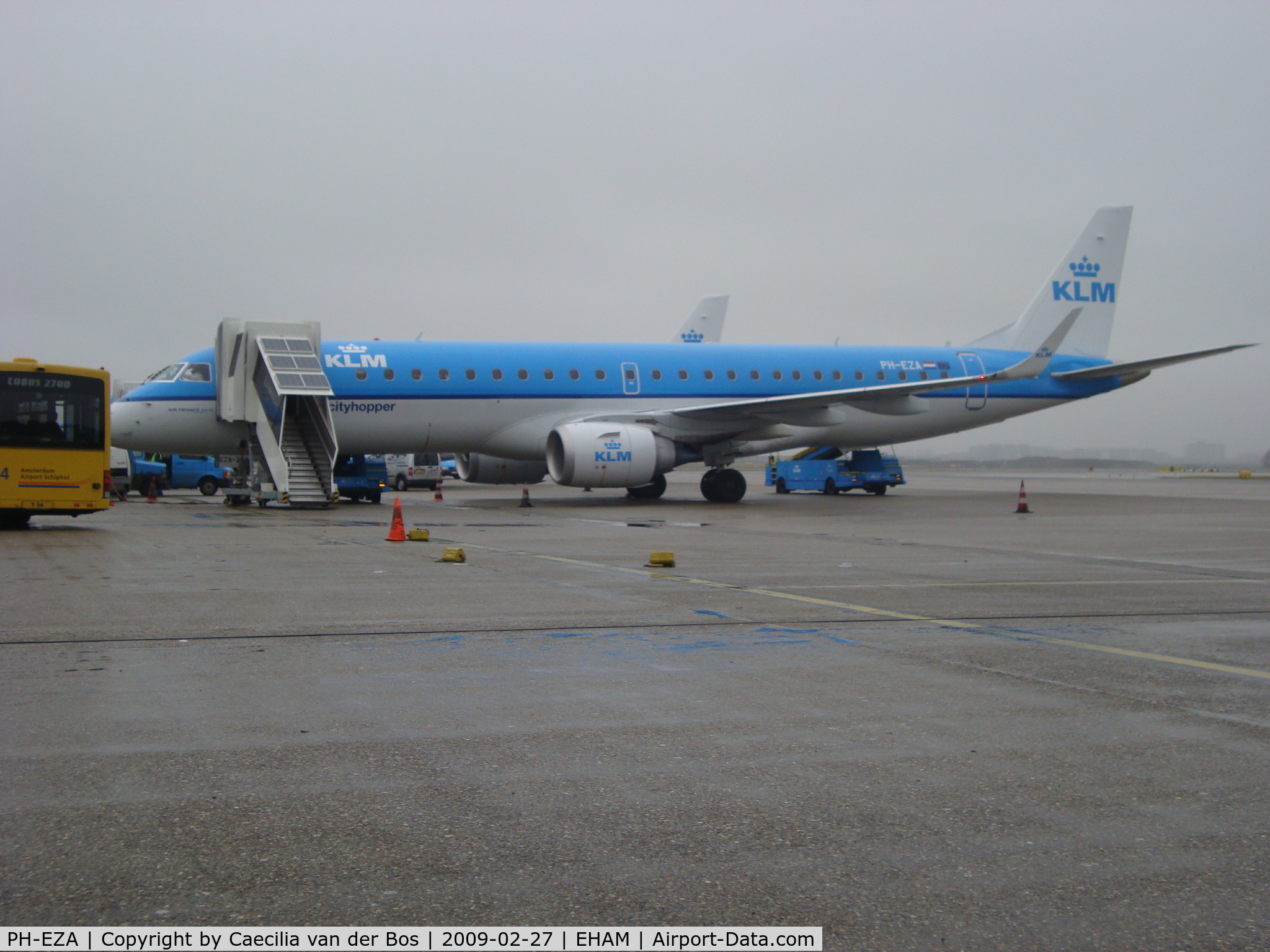 PH-EZA, 2008 Embraer 190LR (ERJ-190-100LR) C/N 19000224, KLM Cityhopper