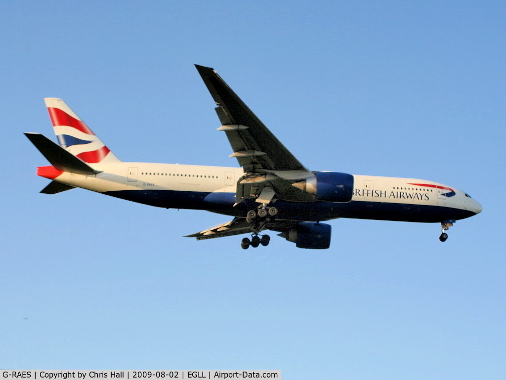 G-RAES, 1997 Boeing 777-236 C/N 27491, British Airways