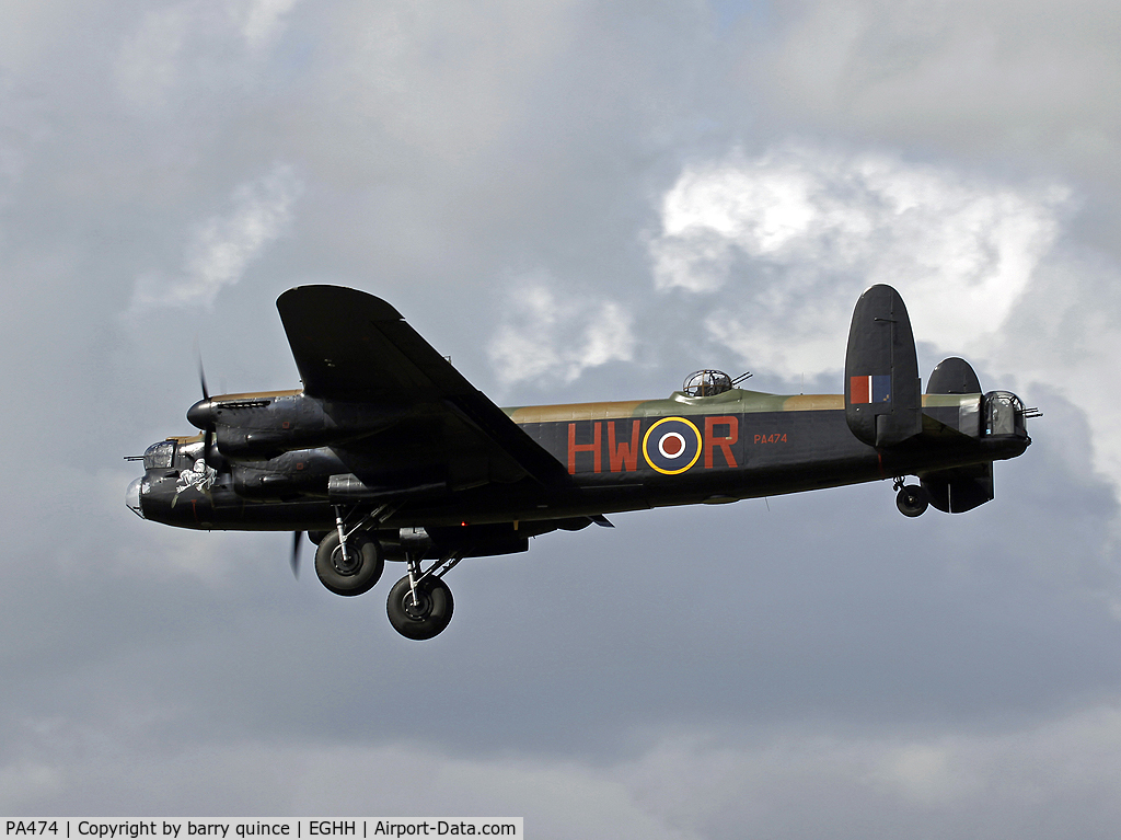 PA474, 1945 Avro 683 Lancaster B1 C/N VACH0052/D2973, B-O-B MEMORIAL FLIGHT