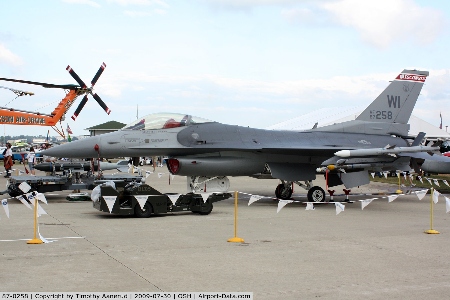 87-0258, 1987 General Dynamics F-16C Fighting Falcon C/N 5C-519, General Dynamics F-16C Block 30F Fighting Falcon