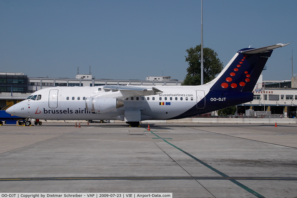 OO-DJT, 1996 British Aerospace Avro 146-RJ85 C/N E.2294, Brussels Airlines Bae 146