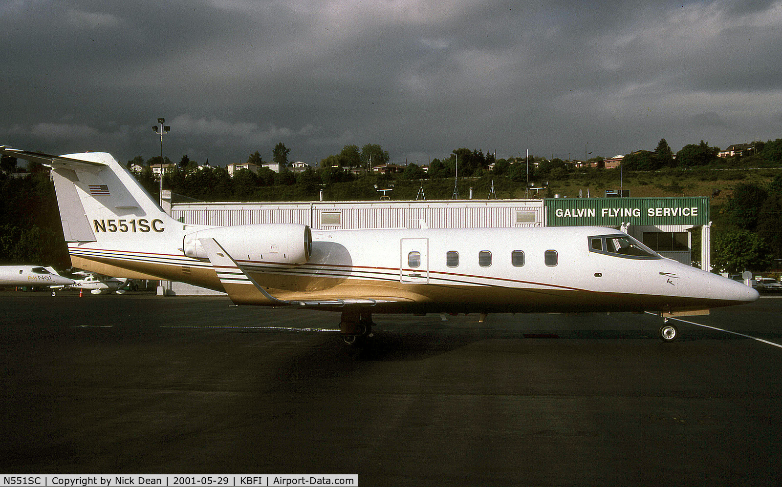 N551SC, 1981 Learjet 55 C/N 55-008, KBFI