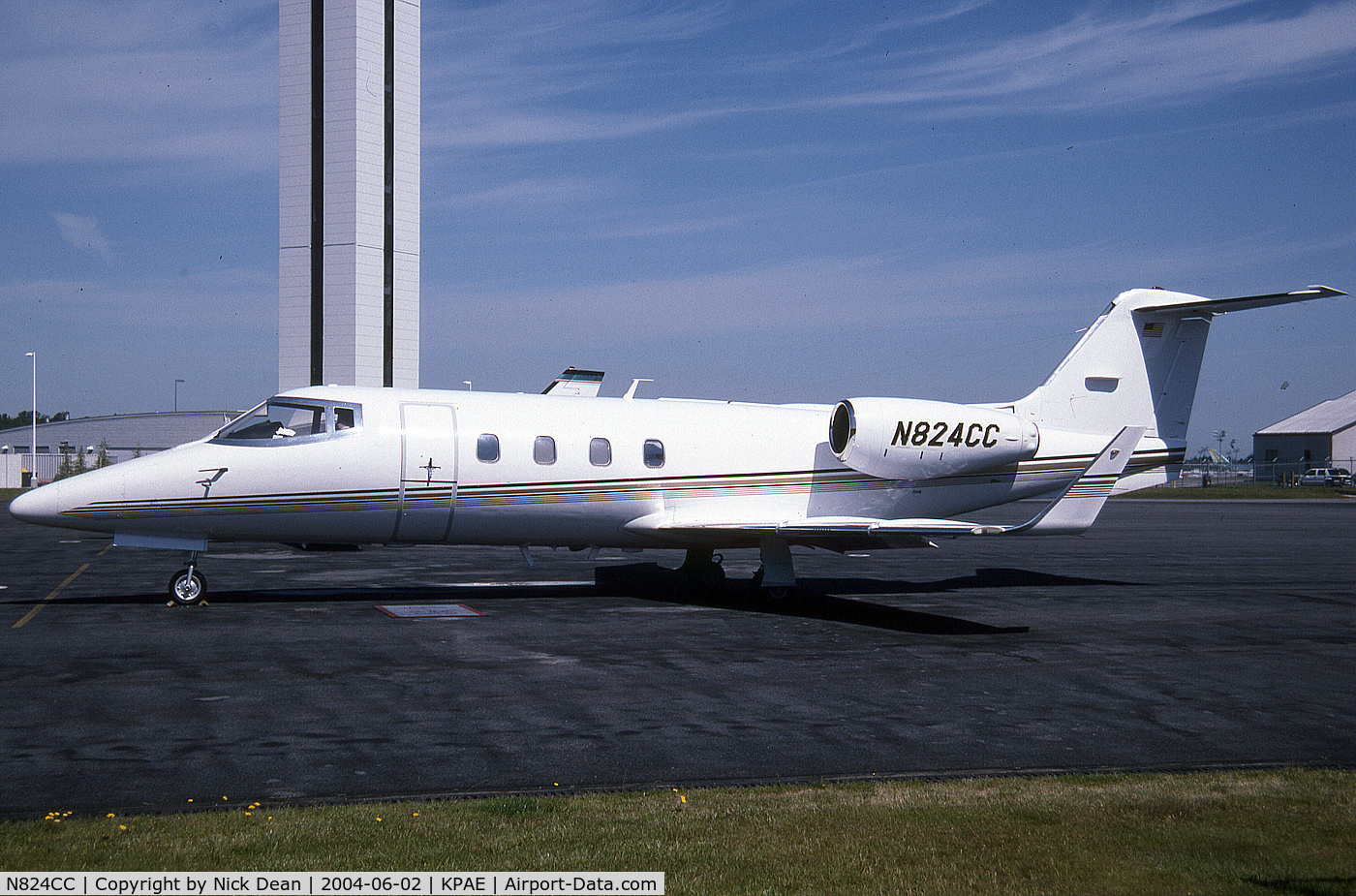 N824CC, 1982 Gates Learjet 55 Longhorn C/N 55-024, KPAE