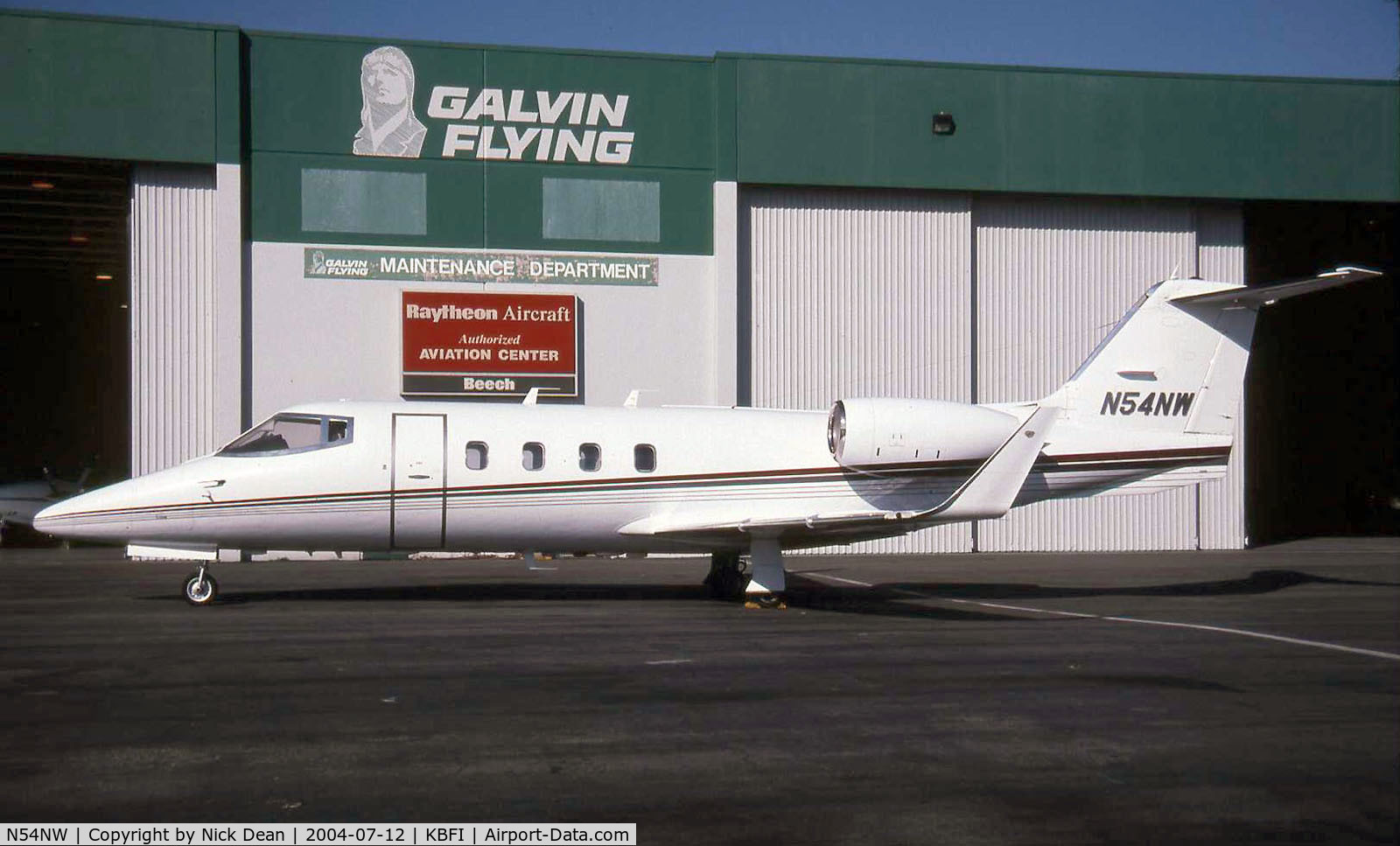 N54NW, 1982 Learjet 55 C/N 054, KBFI