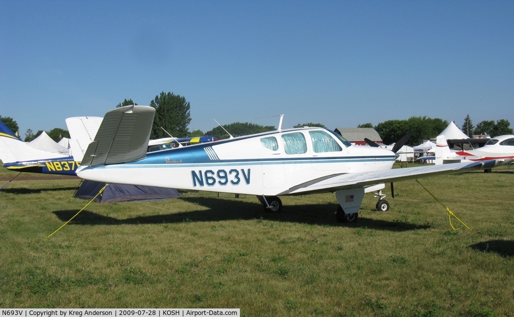 N693V, 1960 Beech M35 Bonanza C/N D-6444, EAA Airventure 2009