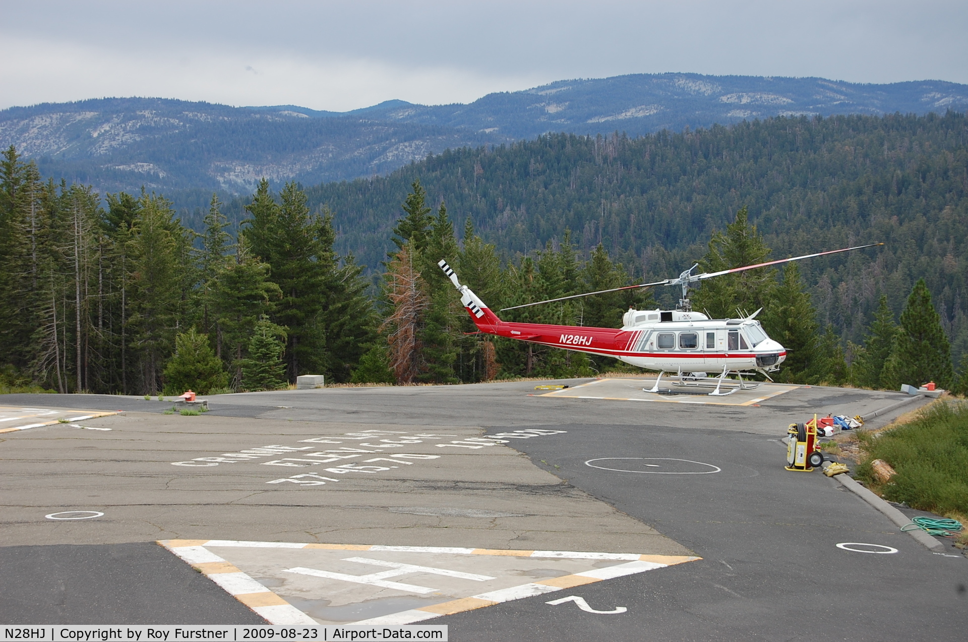 N28HJ, 1968 Bell 205A-1 C/N 30006, Crane Flat fire lookout Yosemite National Park