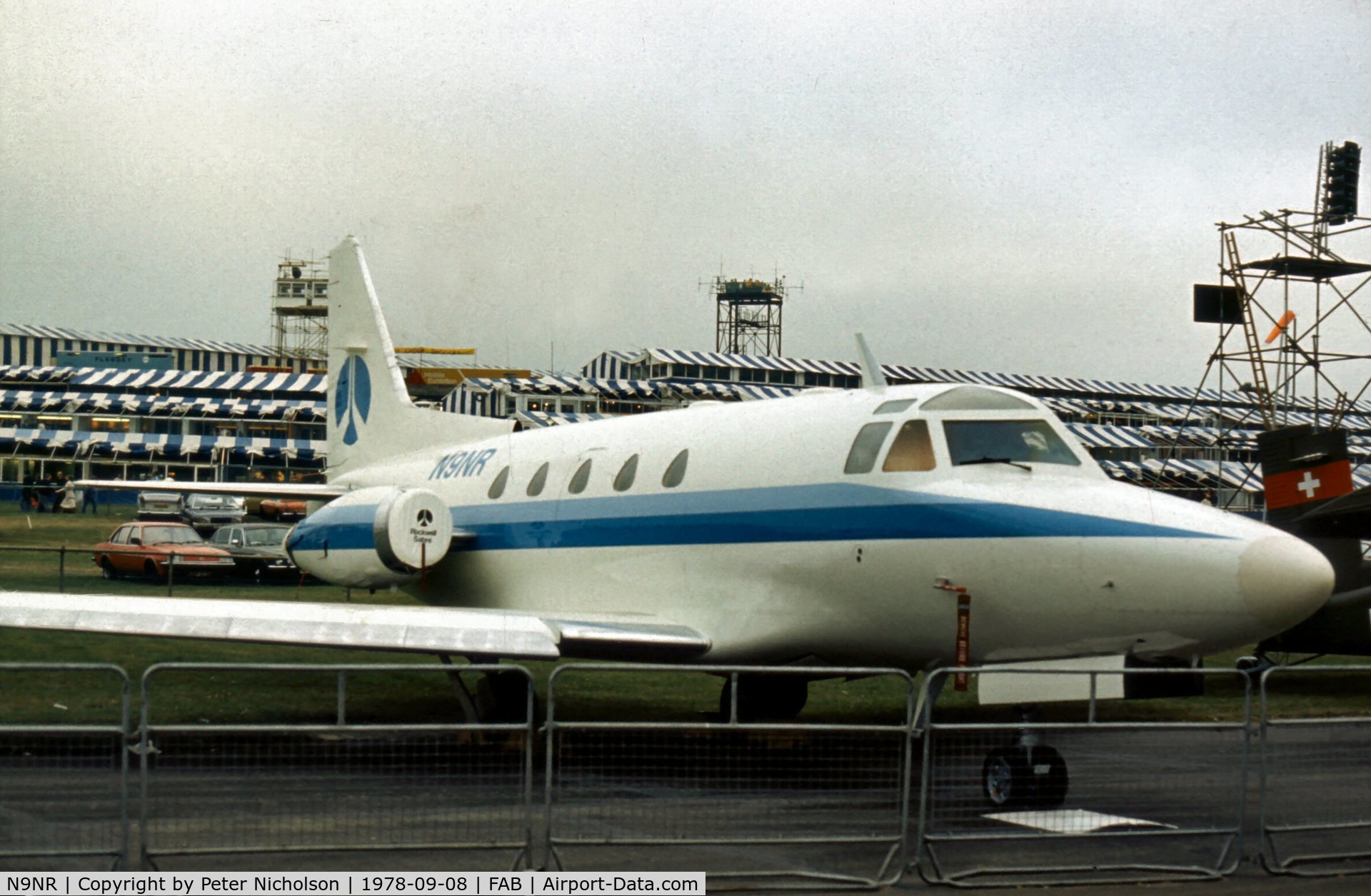 N9NR, 1977 Rockwell International NA-265-60 Sabreliner 60 C/N 306-135, Rockwell Corporation displayed this Sabre 60 at the 1978 Farnborough Airshow.