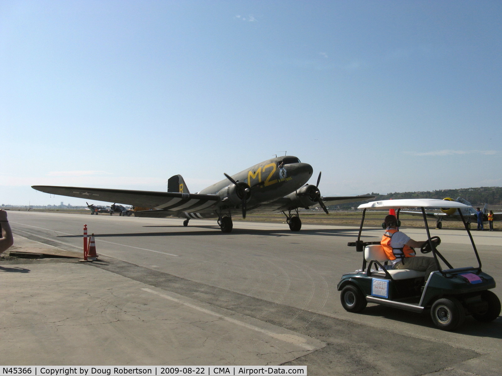 N45366, 1943 Douglas C-53D-DO Skytrooper (DC-3A) C/N 11757, 1943 Douglas C-53D SKYTROOPER 'D-DAY DOLL', two Curtiss-Wright R-1820-56 1,200 Hp each, taxi