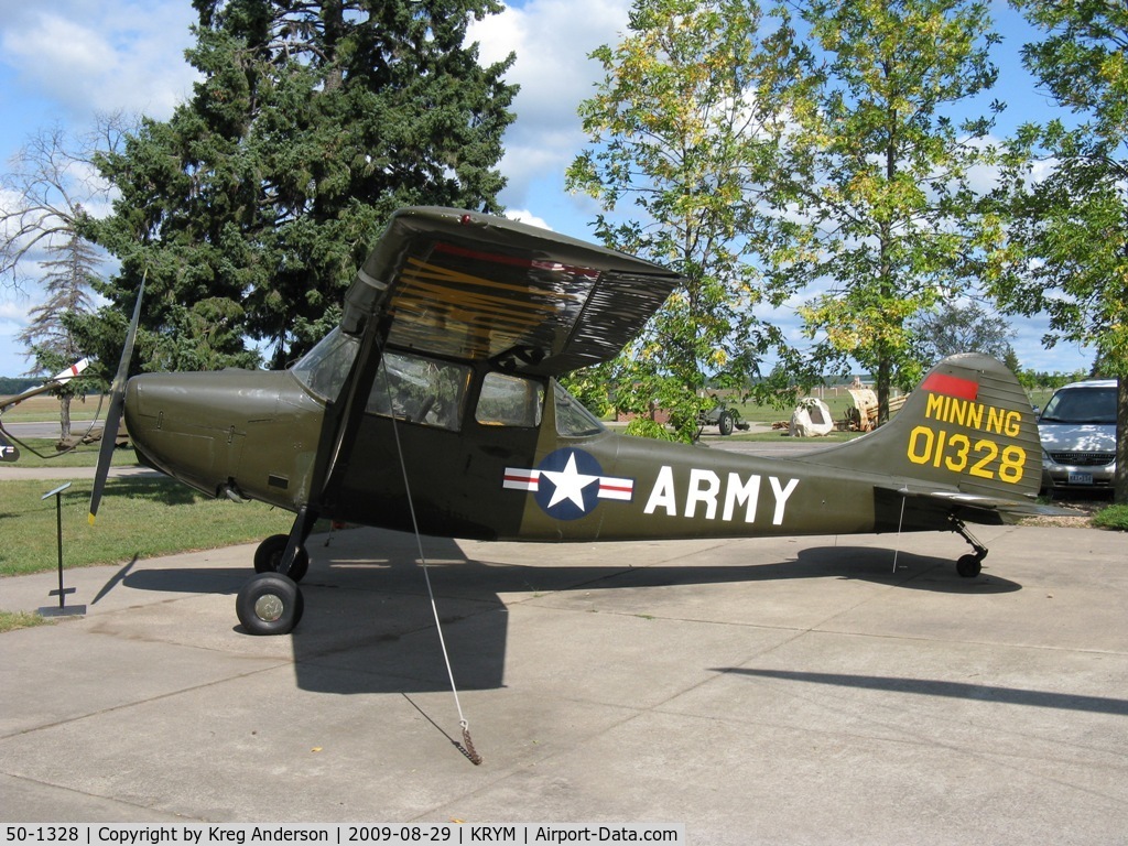 50-1328, Cessna L-19A Bird Dog C/N 21002, Minnesota Military Musuem - Camp Ripley, MN
