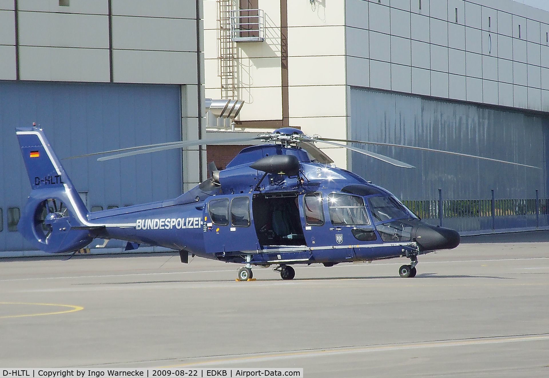 D-HLTL, Eurocopter EC-155B Dauphin IV C/N 6599, Eurocopter EC155B of the Bundespolizei (german federal police) at the Bonn-Hangelar centennial jubilee airshow